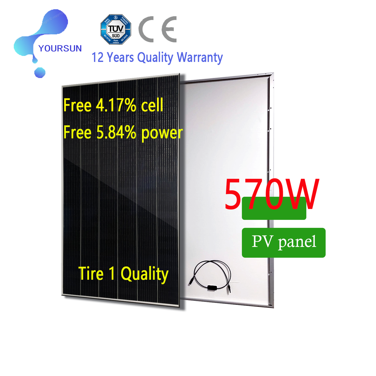 Solar Panel 570W【Special to Investors】
