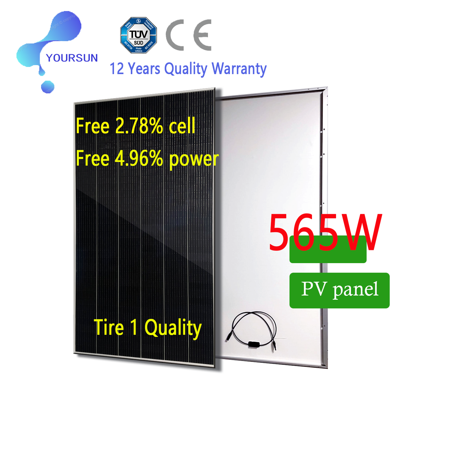 Solar Panel 570W 【Special to Contractor】