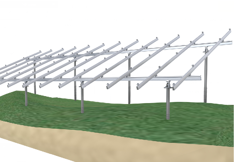 Slope Mountain Ground Solar Mounting System