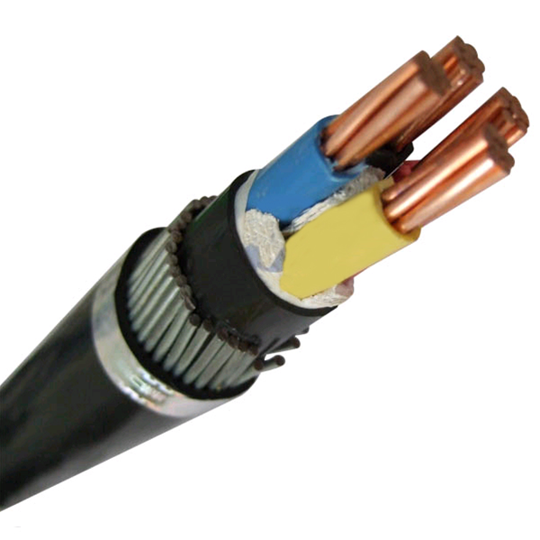 Power Cable LV -  0.6/1 kV Multi-core cables, PVC insulated, wire armoured with copper conductor