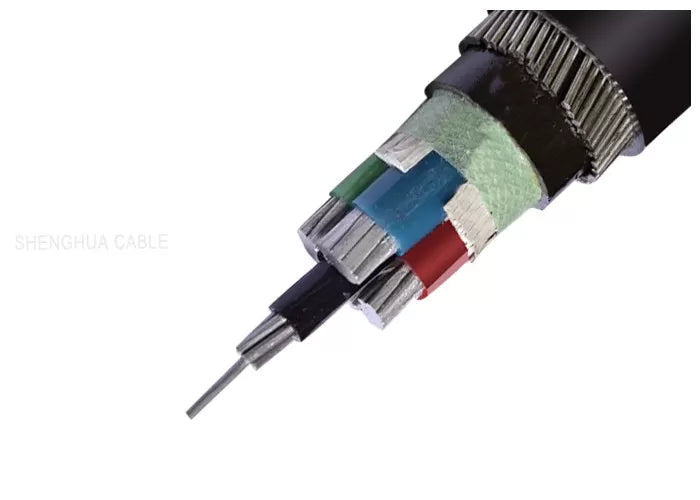 Power Cable LV - 0.6/1 kV Multi-core cables, XLPE insulated, wire armoured with aluminum conductor