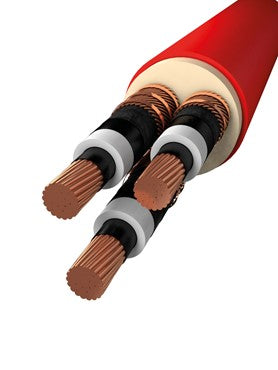 Power Cable MV - N2XSEY-3 core CU XLPE PVC without armor IEC 60502-2