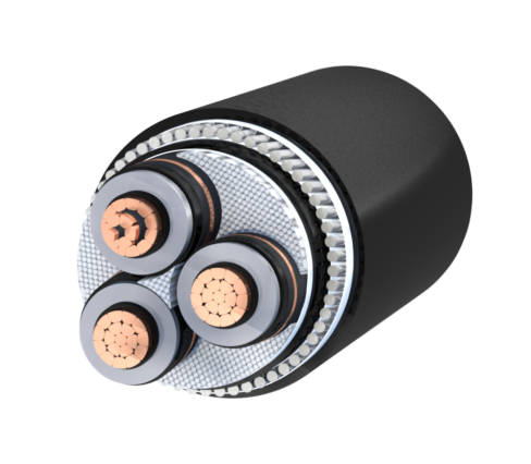 Power Cable MV - N2XSEFGbY-3 core CU XLPE PVC with SWA Armor IEC 60502-2