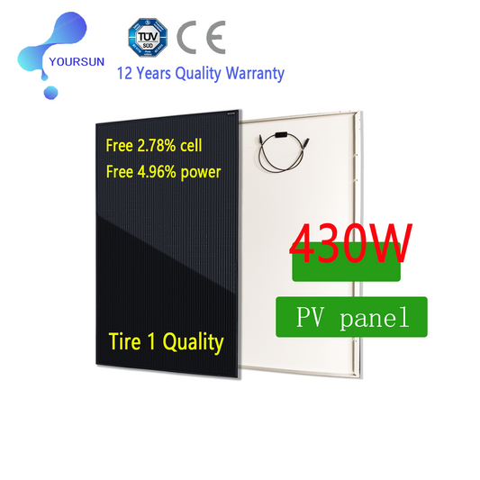 Solar Panel 430W FCA US$49 US$0.115【Special to Contractor】